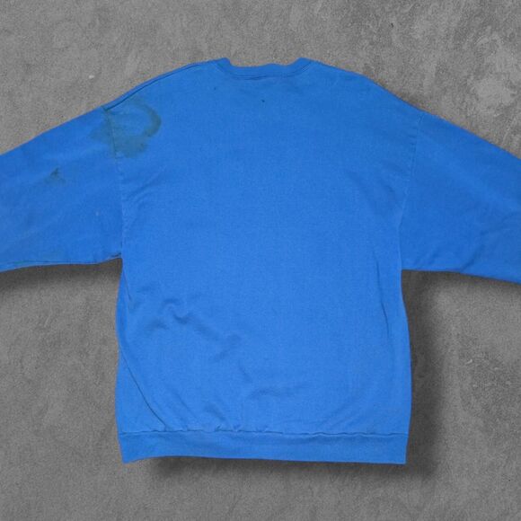 Vintage Disney Originals Donald Duck Pullover Distressed Sweatshirt Blue - Picture 2 of 6
